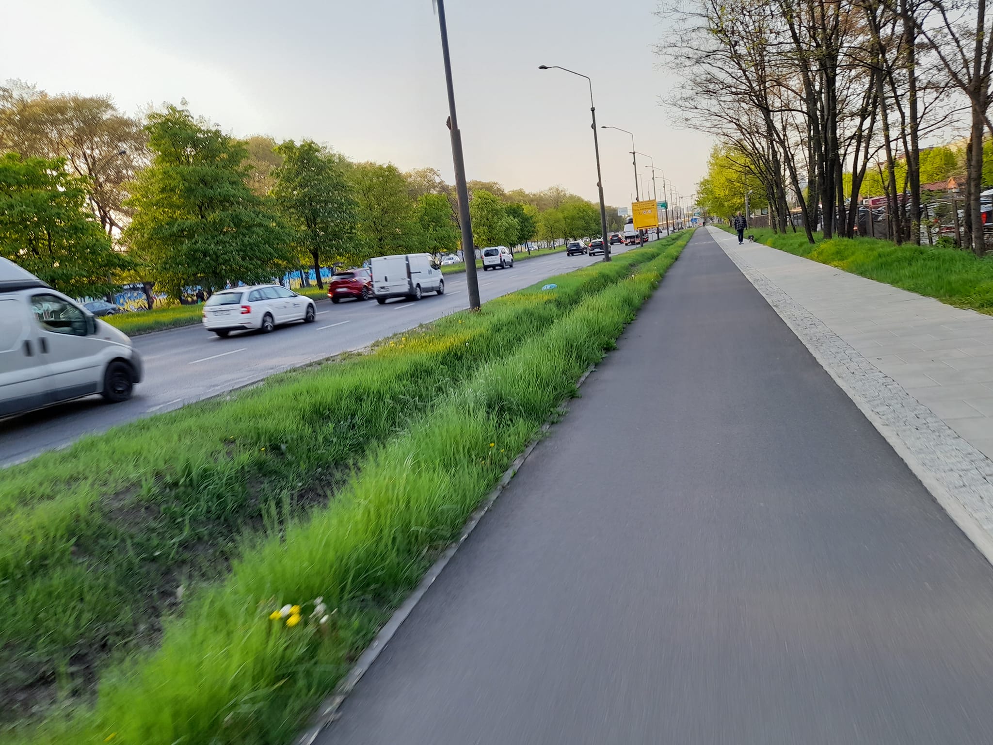 Ścieżka rowerowa ul. Idzikowskiego Mokotów