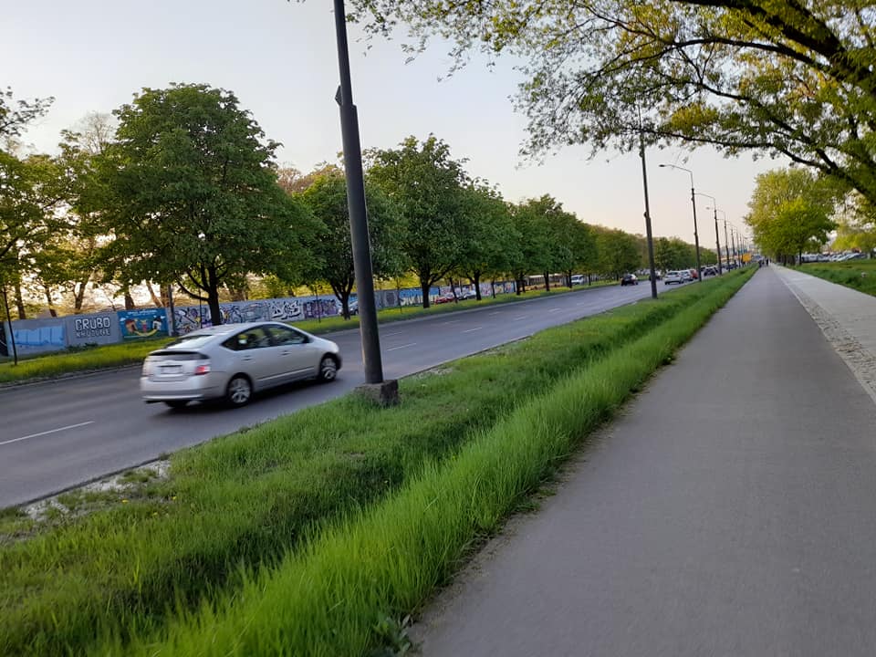 Ścieżka rowerowa ul. Idzikowskiego Mokotów