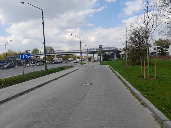 Kładka nad Puławską na wysokości ul. Karczunkowskiej